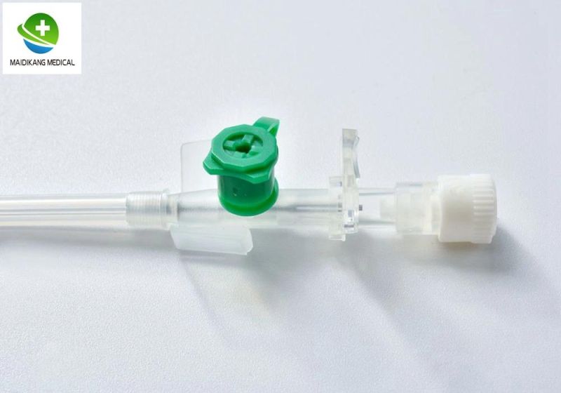 Disposable IV Cannula with Wing and Injection Port I. V. Cannula Pen Type