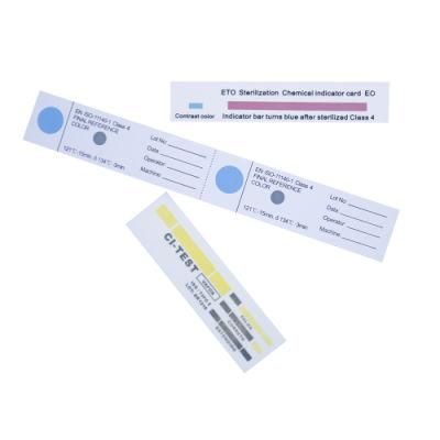 Hospital Cssd Use Autoclave Sterilization Indicator Strips Card