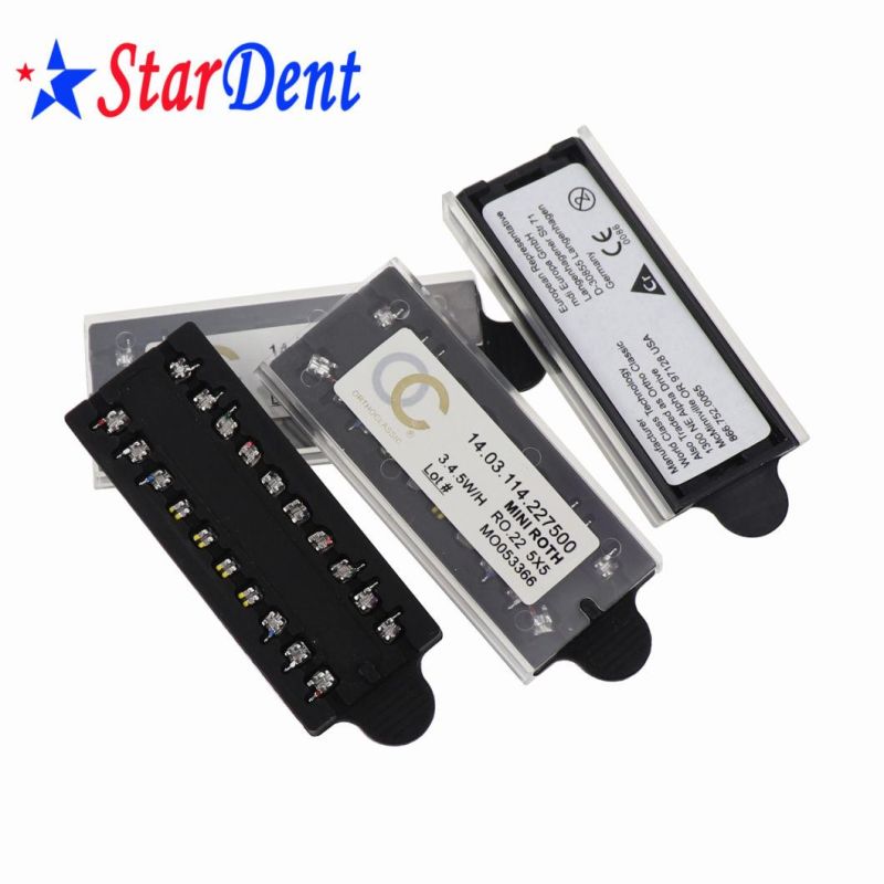 Attractive Black Brackets Orthodontic Materials Metal Bracket with Dental Mesh/ Monoblock Brackets