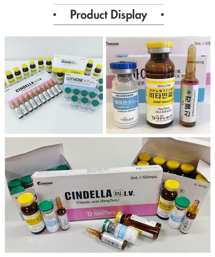 Cindella Luthione Thioctic Acid Glutathione Vitamin C Skin Whitening Injection