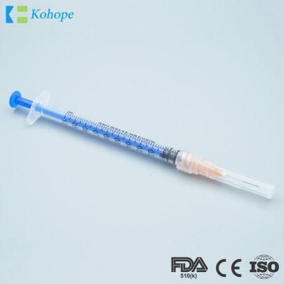 Disposable 1ml Low Dead Space Tuberculin Plastic Syringe for Sale