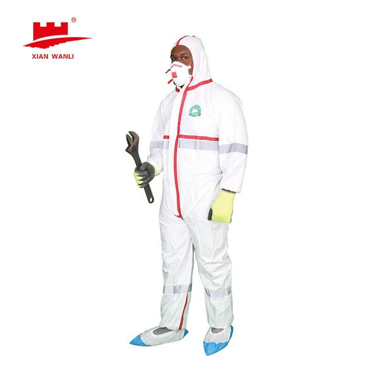 Factory Direct White Coveralls Disposable Wovan Coveralls Disposal Water Resistant Disposable Coveralls Clothing