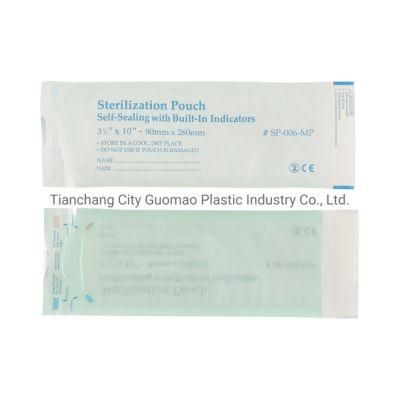 Medical Self Sealing Sterilization Pouches for Dental 60g Medical Paper with Steam&Eo Indicator