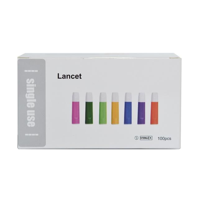 Disposable Pressure Accurate Safety Painless Blood Lancet with Protective Cap