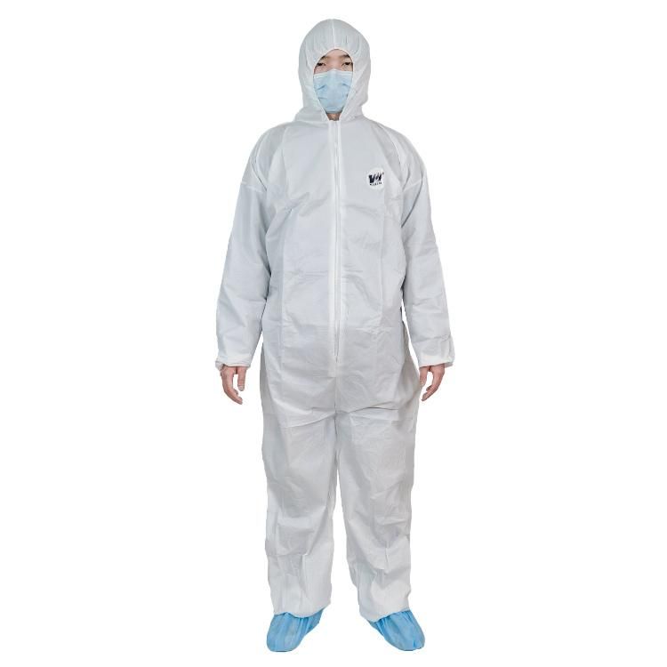 Nonwoven Spp SMS Mf Coveralls Disposable Protective Clothing