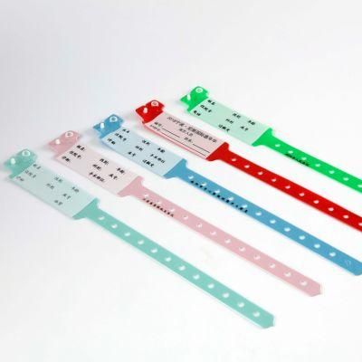 Disposable Hospital Written on PVC ID Wristbands for Adult