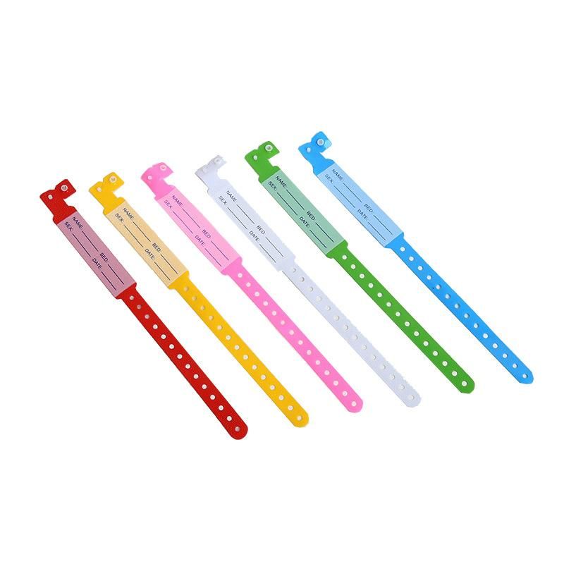 Hospital Disposable Waterproof PVC Baby Identification Belt Wristband Bracelet