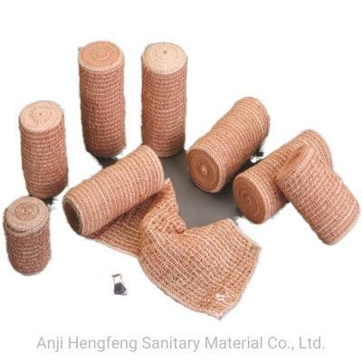 Disposable Medical Skin Color Elastic Crepe Bandage 70g with International Certificates