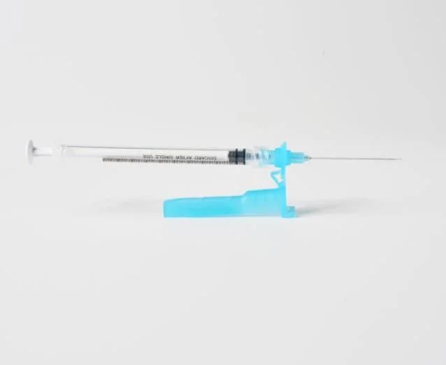 Disposable Medical Hypodermic Safety Syringe with/Without Needle for Injection, Manual Retractable