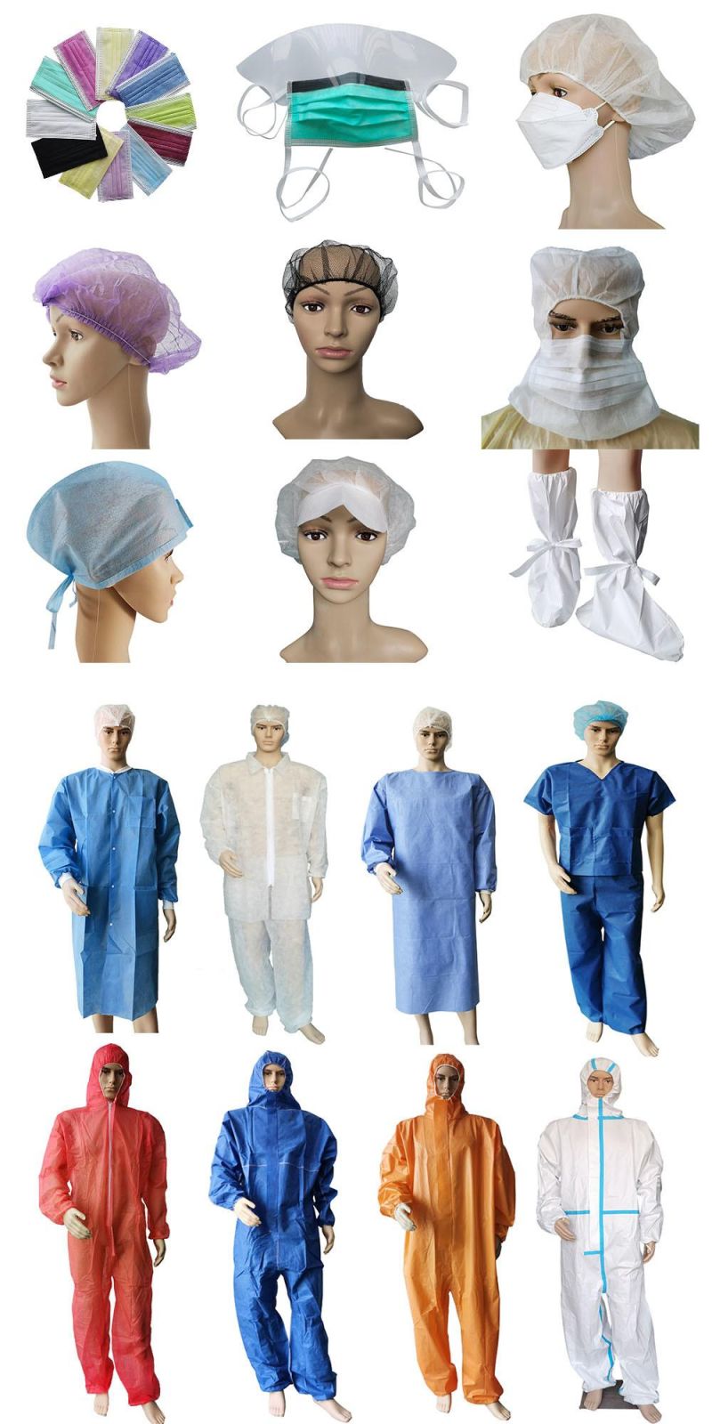 CE ISO13485 Disposable SMS Protective Medical Isolation Gown for Hospital