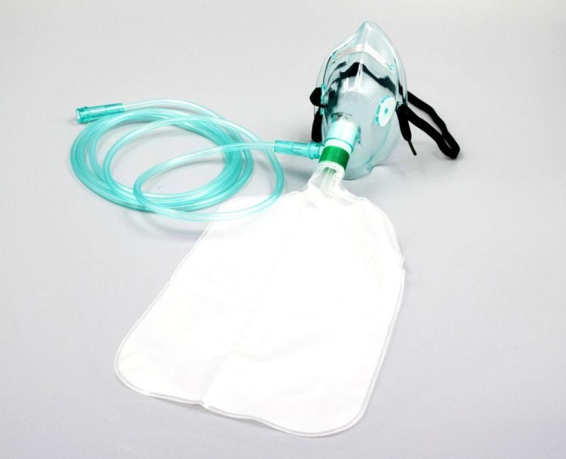 Medical Disposable Oxygen Face Mask with Reservoir Bag