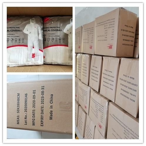 PPE Equipment Disposable Coveralls Clothing Safety Hazmat Suit