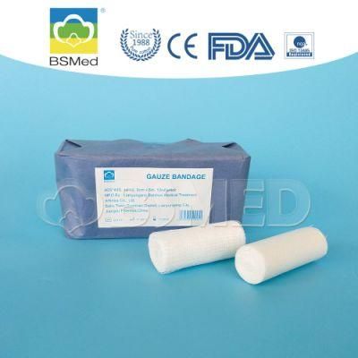 Disposable First Aid Medical Supply Absorbent 100% Cotton Gauze Roll Bandage