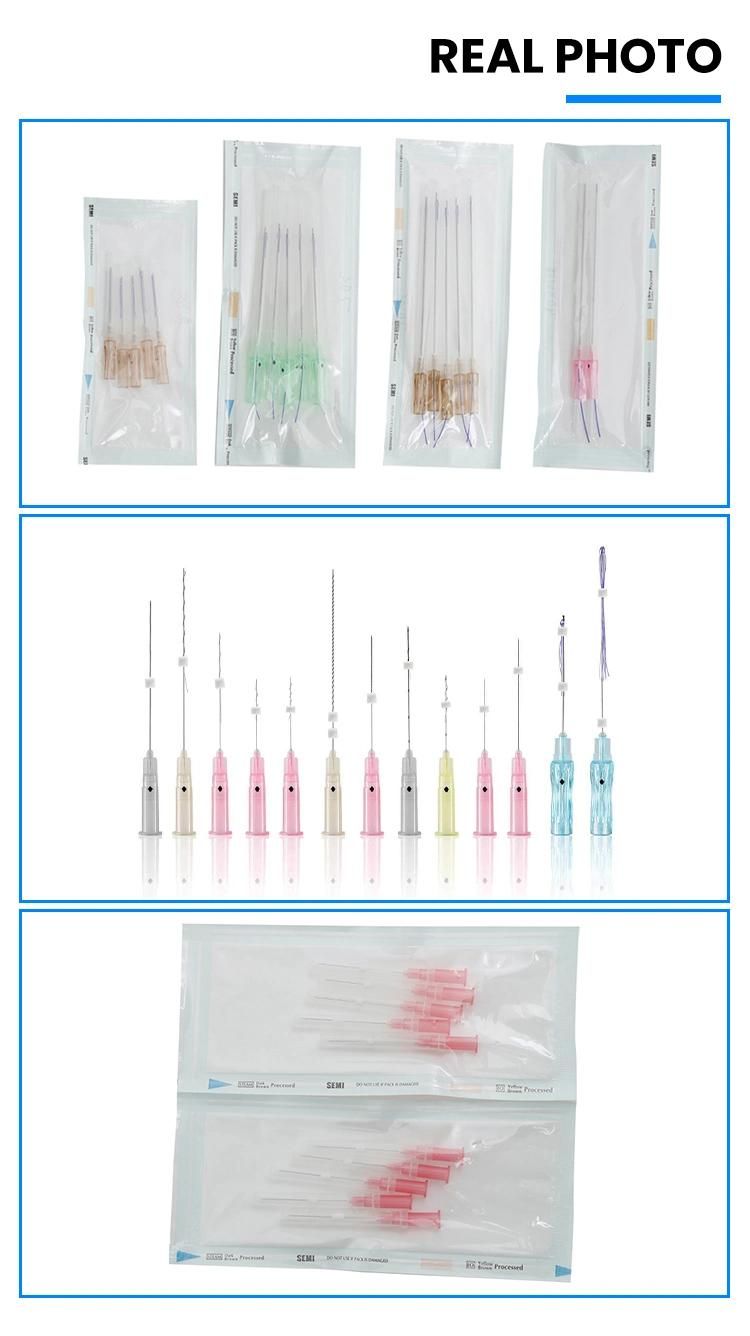 Korea Face Lifting Hilos Tensores Surgical Suture Needle Molding Cog 3D 4D 6D Plla Pcl Eye Mono Screw Pdo Thread Lift