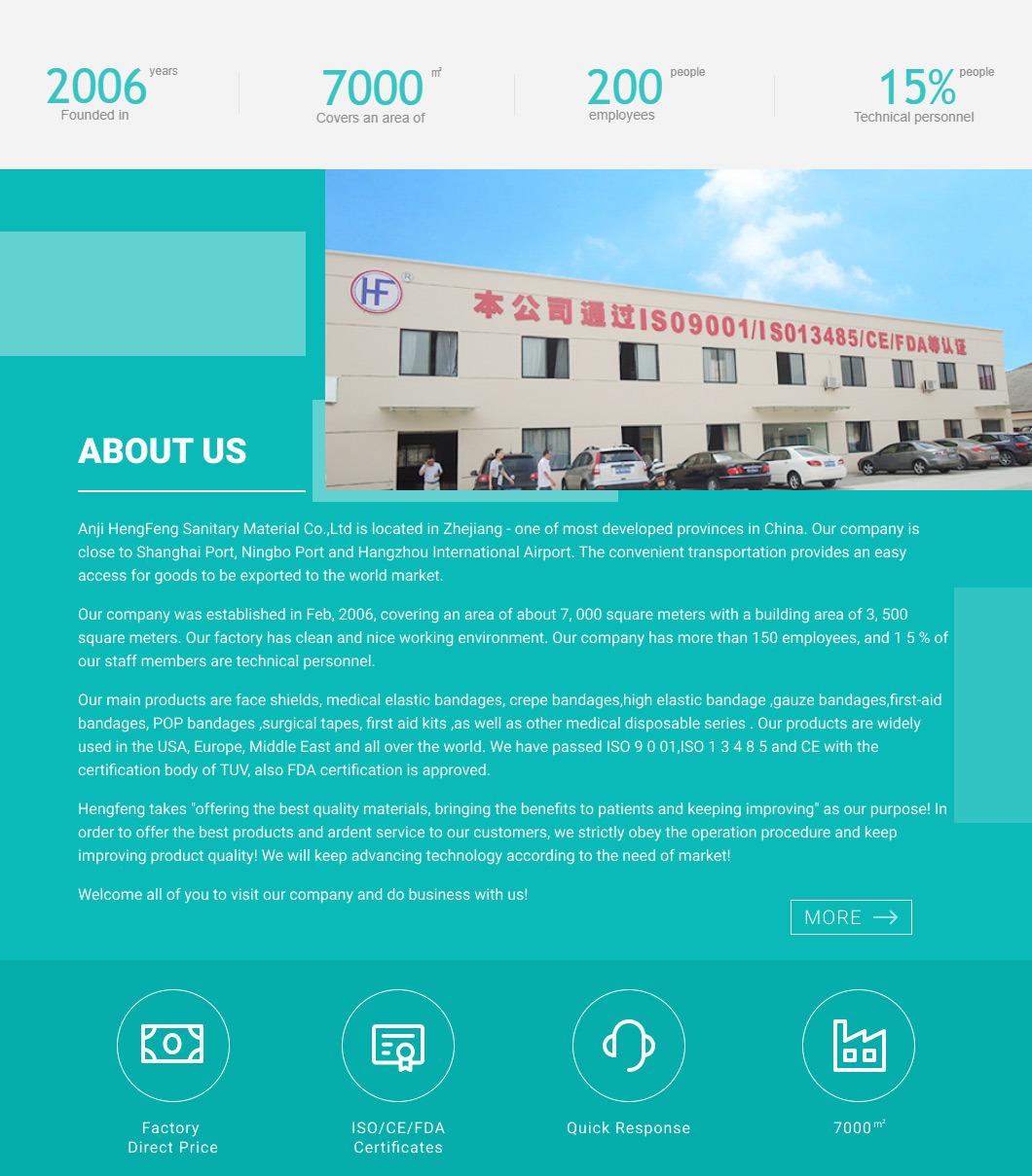 Mdr CE First Aid Nonwoven Adhesive Absorbent Wound Dressing