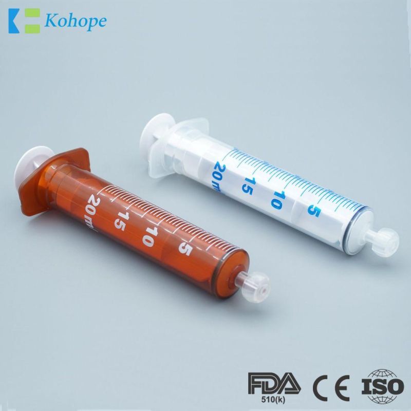 Disposable Popular 5ml Oral Syringe for Hospital with/Without Cap