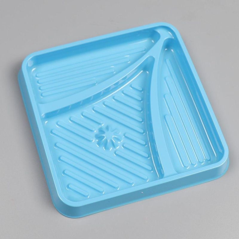 Disposable Tray for Hospital Medical Plastic Blue Pan Hollow War Equipment