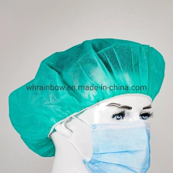 Disposable Plastic Strip/Clip/Bouffant/Mop/Nonwoven/PP Cap Shower/Bathing/Hotel Cap /Nurse/Doctor Cap /Medical/Surgical Cap with Elastic Polypropylene Fabric