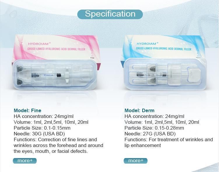 Facial Cross Linked Hyaluronic Acid Dermal Filler for Crow′s Feet