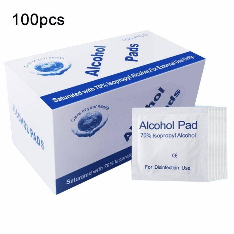 Sterile 3*6cm Medical 70% Isopropyl CE FDA Approved Alcohol Pad