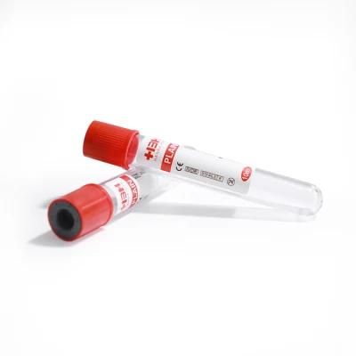 Safety Disposable Serum Vacuum Blood Collection Test Tube Plain 10ml for Clinical Test