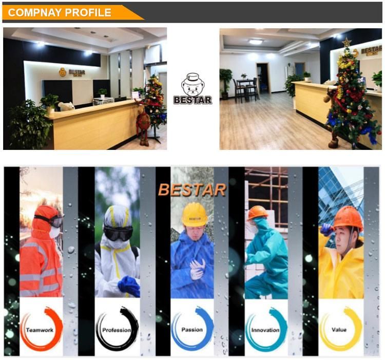 Customized Package Logo CE Certified Type 456 Microporous Protective Clothing Suit Coverall