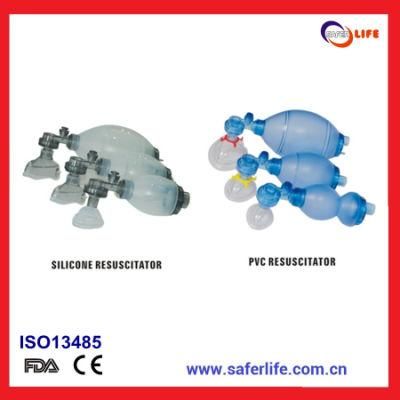 Medical Equipment PVC First Aid Medical Silicone Resuscitator Silicone Artificial Resuscitator Kits Oxygen Resuscitators