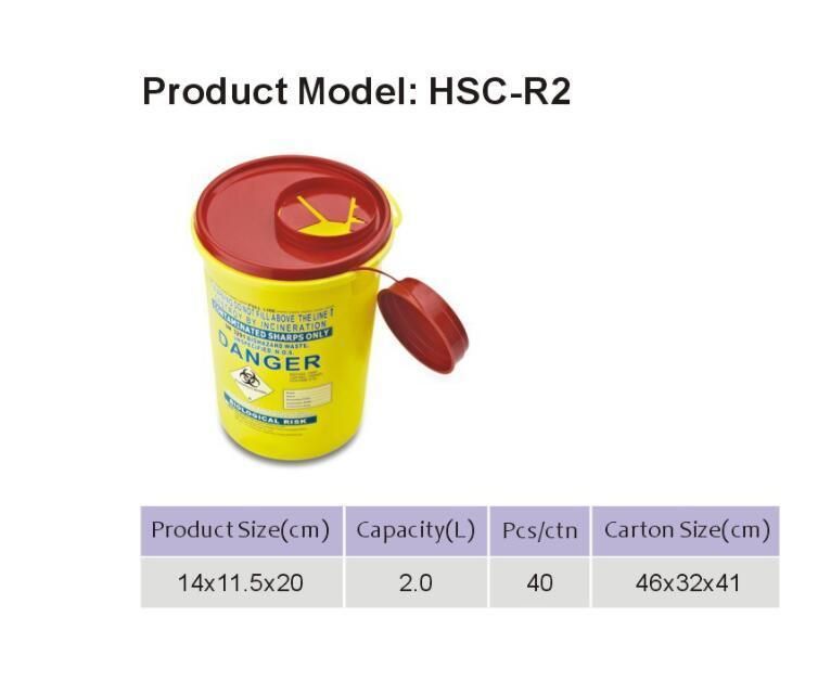 Medical Waste Syringe Disposal Biohazard Container