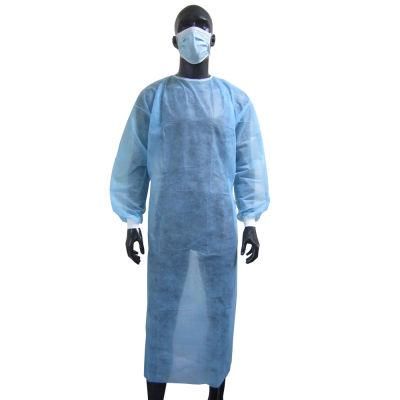 PP SMS Non Woven Disposable Isolation Gown