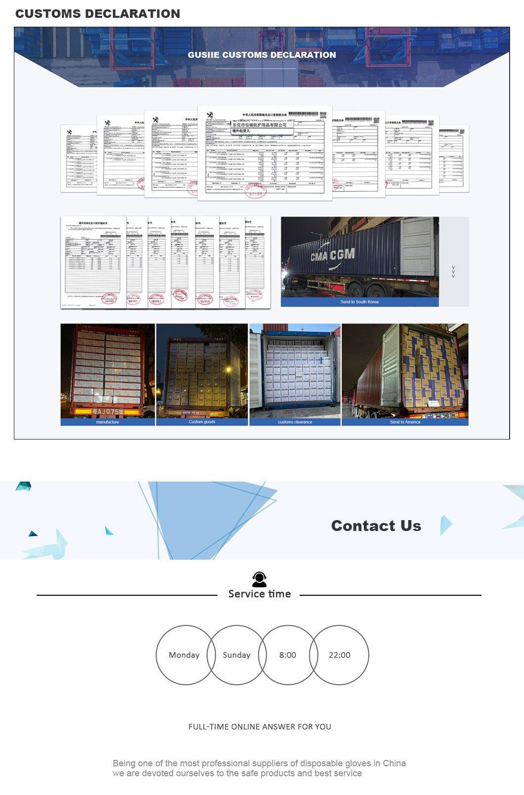 High Quality Disposable Wholesale Nitrile Materials Gloves in Stock