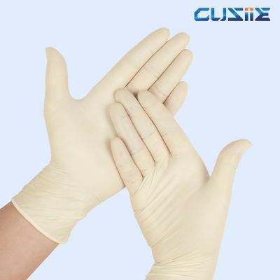 White Yellow Color Latex Free Protective Disposable Examination Nitrile/Blend Nitrile Vinyl Gloves