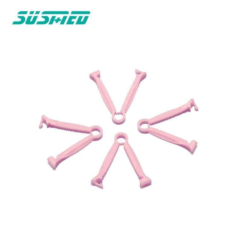 Different Colors Disposable Medical Sterile Plastic Healthy Umbilical Cord Clamp for New Born