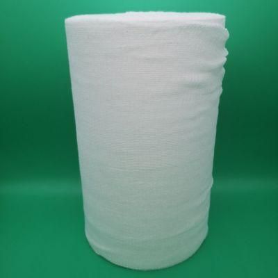 White Color Bleached Cotton Yarn Plain Gauze Rolling