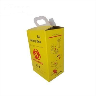 Medical Hospital Biohazard Cardboard Paper Safety Box Sharp Container for Syringe and Needle