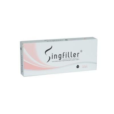 Nonpyrogenic and Viscoelastic 24mg/Ml Concentration Clear Colorless Cross-Linked Singfiller Hyaluronic Acid Dermal Filler