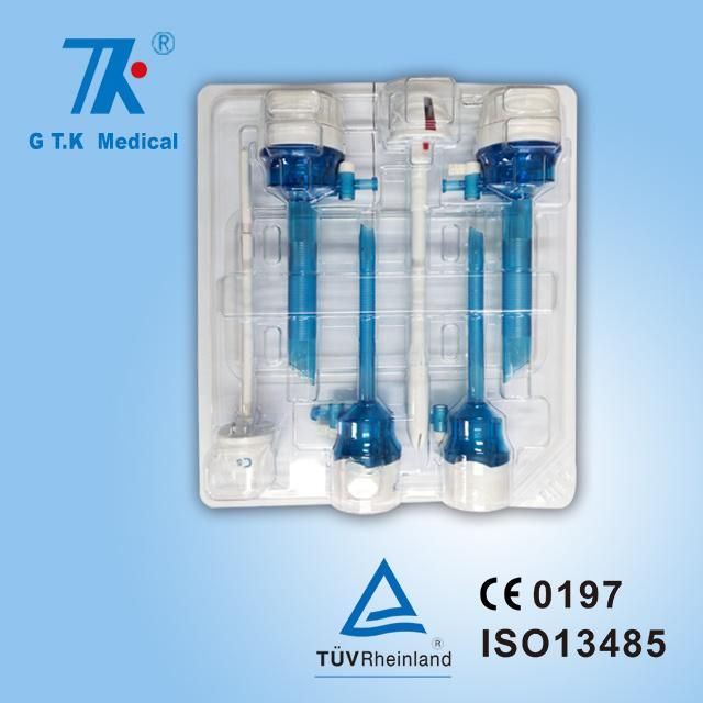 Four Cannulas Safety Tip Trocar Kits/Sets Disposable Laparoscopy Instrument