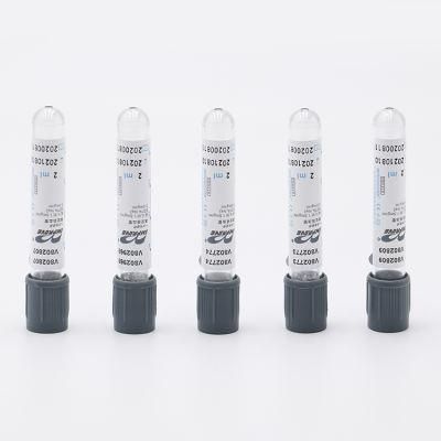 Grey Vacuum Pet Anticoagulant Blood Collection Test Tube