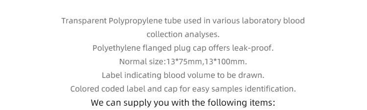 New Product 5ml Micro Vacuum Medical Plain Blood Collection Tube