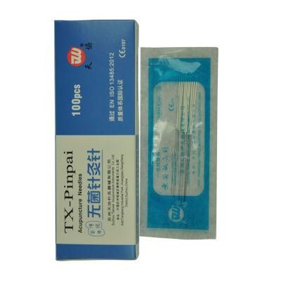 Intradermal Painless Professional Supplier Disposable Sterile Plastic Bag Packing Silver Wire Handle Acupuncture Needles for Medical