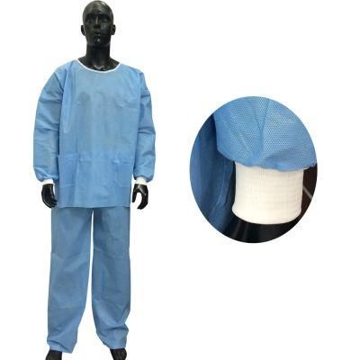 SMS Surgical Gown, Disposable Patient Use SMS Scrub Suit