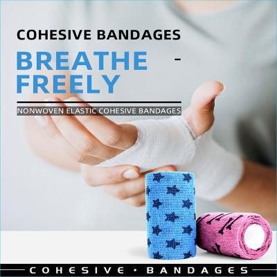 Wal-Mart Supermarket Certified Supplier Medical Wholesale Self Adhesive Non-Woven Cohesive Bandage