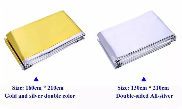 Factory Medical Equipment Survival Aluminium Pet Foil Emergency Blanket with ISO13485 Price