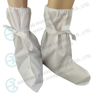 04bt Type Pb6b White Microporous Disposable Personal Protective Boot Cover Medical Use Shoe Cover Overboots for Hospital