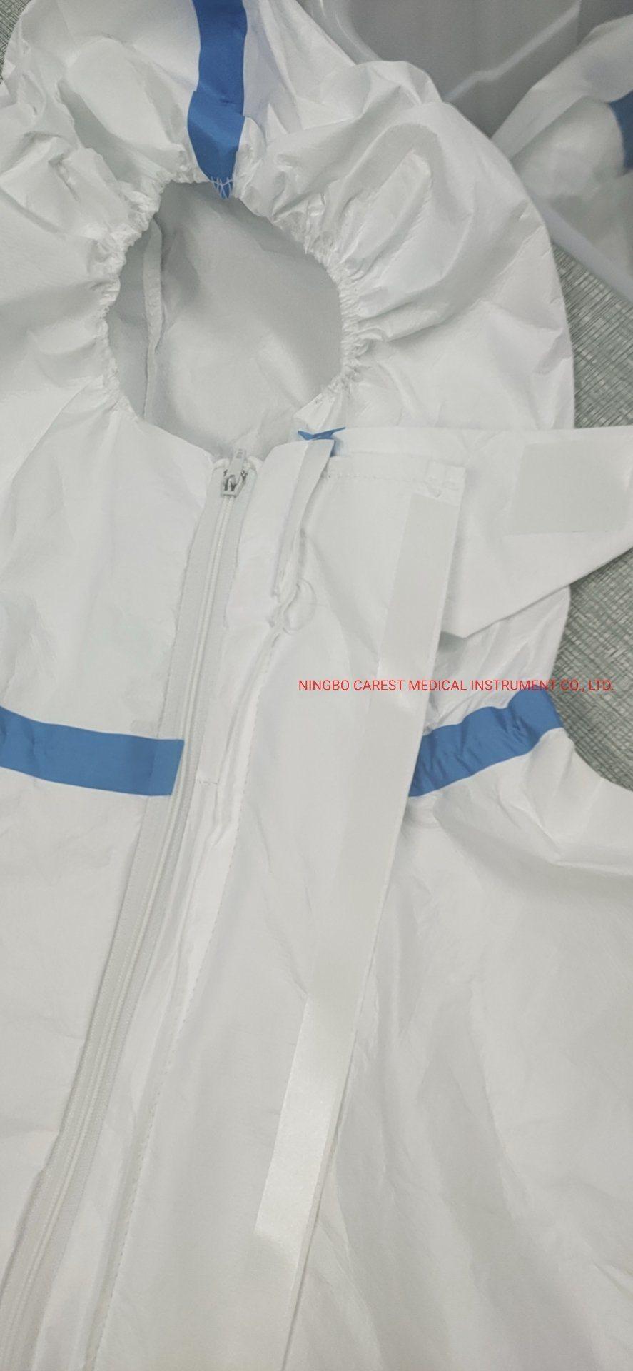 CE Marking Disposable Protective Coverall EU Type 4/5/6 Non- Sterile Disposable Protective Clothing