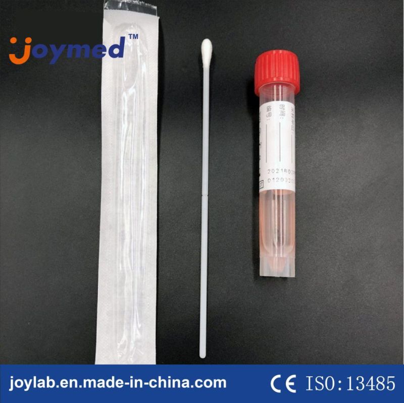 Viral Transport Tube Virus Collection Tube with Vtm Flocked Swab for Virus Storage Nasal Swab Oral Swab