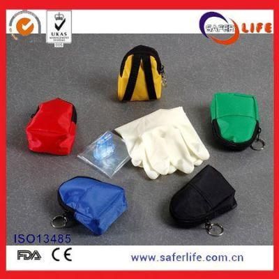 CPR Mask Keychain Including Glove, CPR Mask Key Chain