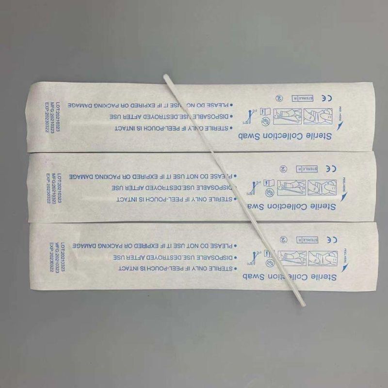 Medical Disposable Specimen Collection Sterile Nylon Flocked Nasopharyngeal Swab Throat Oral Nasal Swab