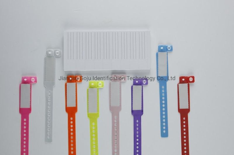 Disposable Hospital Soft PVC Insert Card Wristband for Baby