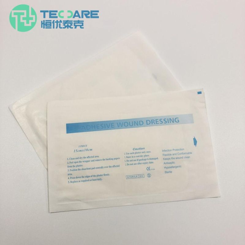 Medical Disposable Surgical Self-Adhesive Waterproof Sterile Wound Dressing with Suction Pad