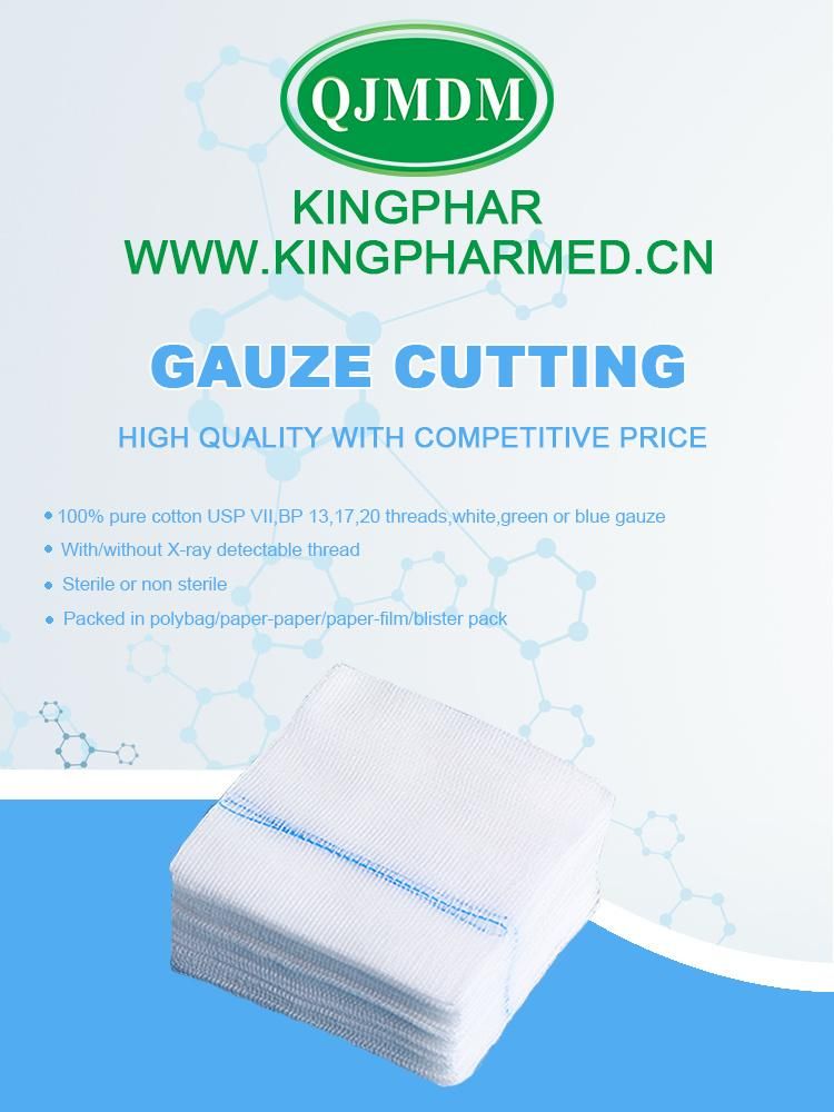 ISO and CE Approve Surgical Y/I Cut Cotton Gauze Pad Medical Sterile Y/I Cutting Gauze Swabs